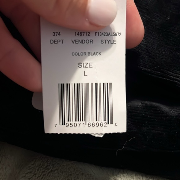 Te Verde Black Velvet Boot Cut Pants - Picture 2 of 2